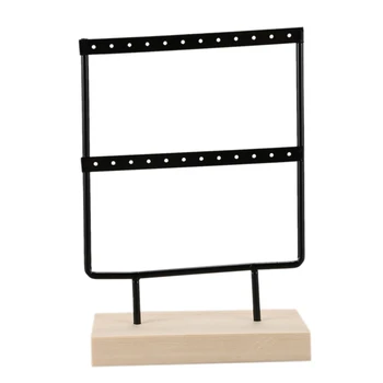 

Practical 24 Holes 2 Layers Earrings Ear Studs Organizer Rack Jewelry Display Stand