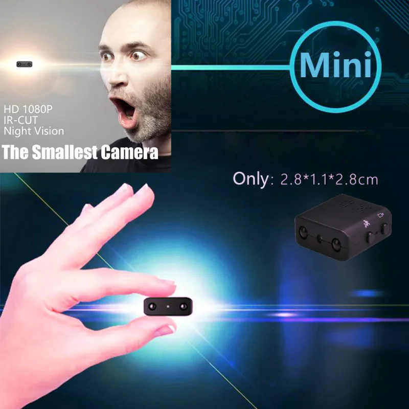  HD Infrared Night Vision Security Cameras Loop Recording Support 32GB Card 1080P XD IR-CUT Smart Mi