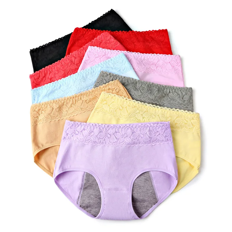 Description Picture 6 of itemFemale Physiological Pants Leak Proof Menstrual Women Underwear Period Panties Cotton Health Seamless Briefs In the waist Warm