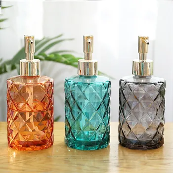 

330ml Soap Dispenser Nordic Bathroom Liquid Storage Sub-bottle Glass Bottle for Shampoo Hand Washing Body Cream Hair Conditioner