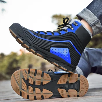 

Men's Fashion Sneakers Parent-child Snow Boots Men Casual Shoes Winter Outdoor Hiking Shoes Martin Boots High Top Shoes Big Size