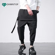 Новые западные Diablo стильные модные мужские брюки для бега с боковой лентой, хип-хоп Осенние повседневные уличные мужские шаровары