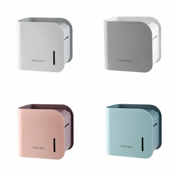 

Convenient Toilet Trays Wall-mounted Plastic Tissue Box Toilet Bathroom Paper Towel Sanitary Napkin Storage Box Shelf Waterproof