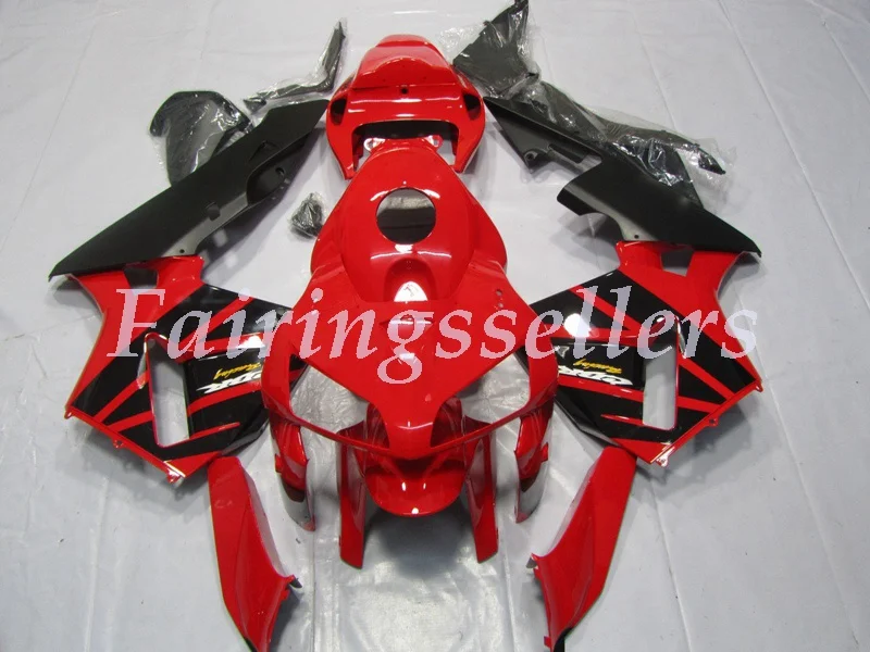 

Top (Injection mold) New ABS Motorcycle Full Fairing Kit Fit For Honda CBR600RR F5 2005 2006 Fairings Red OEM Style Design
