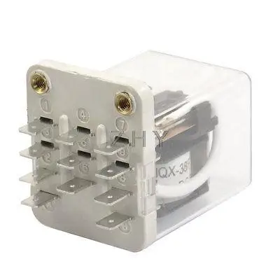

JQX-38F DC 24V Coil 11 Pin 3PDT PCB Type Power Relay 40A