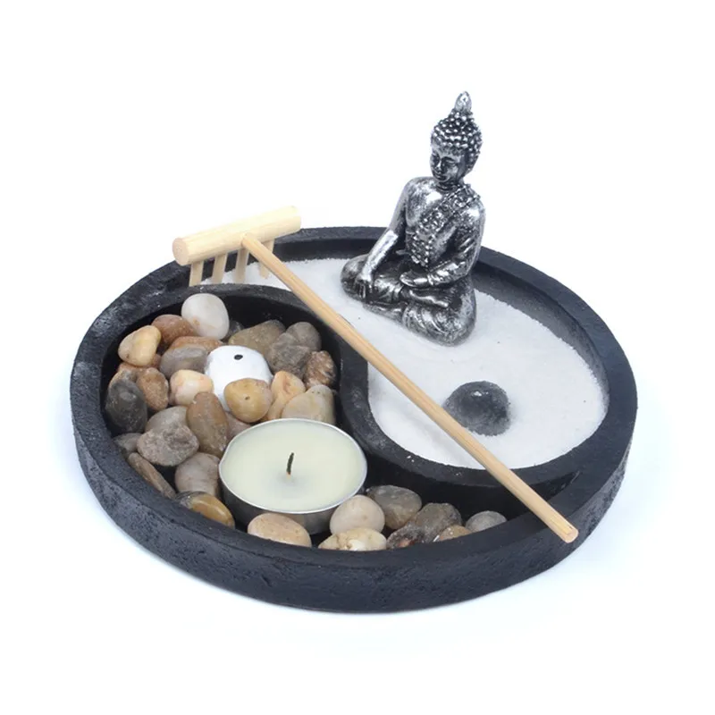 YinYang Taiji Zen песочный стол инновационная медитация изображения Будды поднос