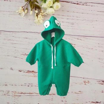 

2019 Children Clothes Autumn Infant Bodysuit Newborn Baby Girls Boys Outfits Cute Cartoon Frog Toddler Jumpsuit Climbing Rompers