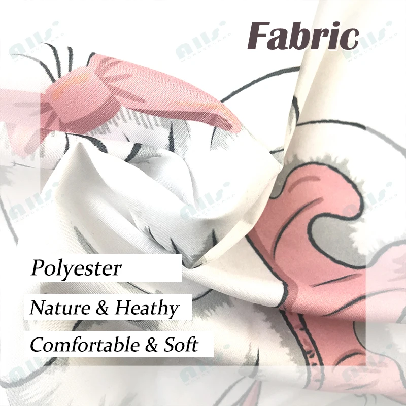 Розовый Единорог Фламинго печатных наволочки полиэфирная наволочка для ткани