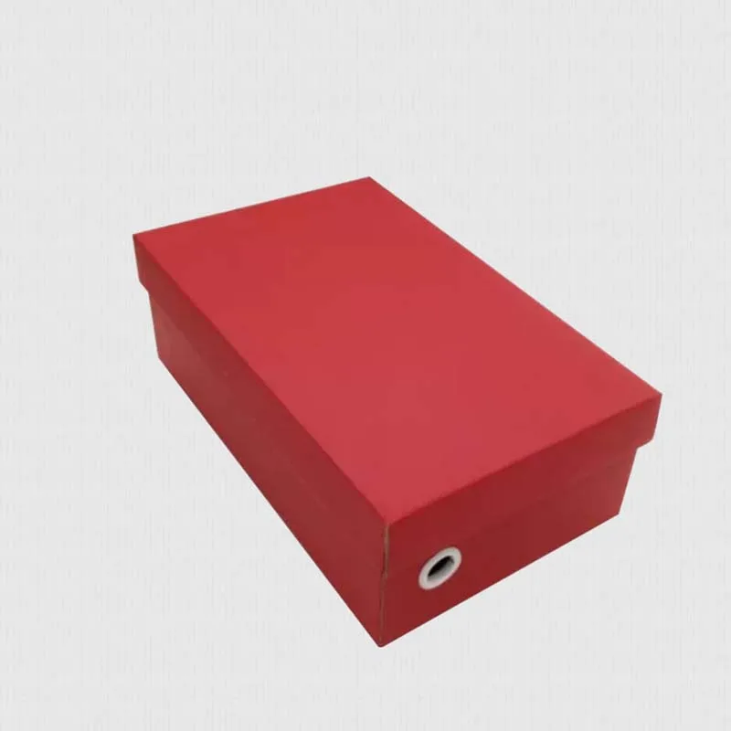 5 шт. на заказ полноцветная Роскошная переработанная картонная коробка для хранения обуви с логотипом - Цвет: Red Color