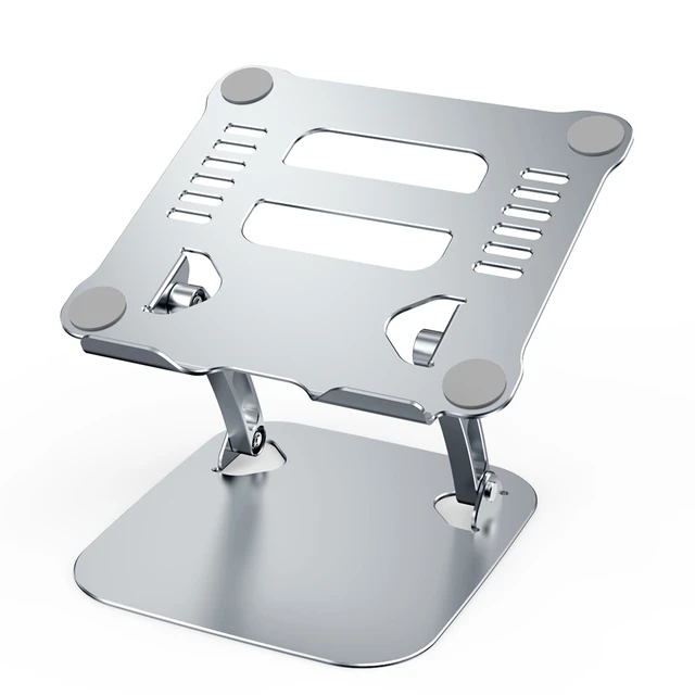 Support réglable pour ordinateur portable, socle de bureau en Aluminium pour  Macbook Air iPad, support de refroidissement pliable et antidérapant -  AliExpress