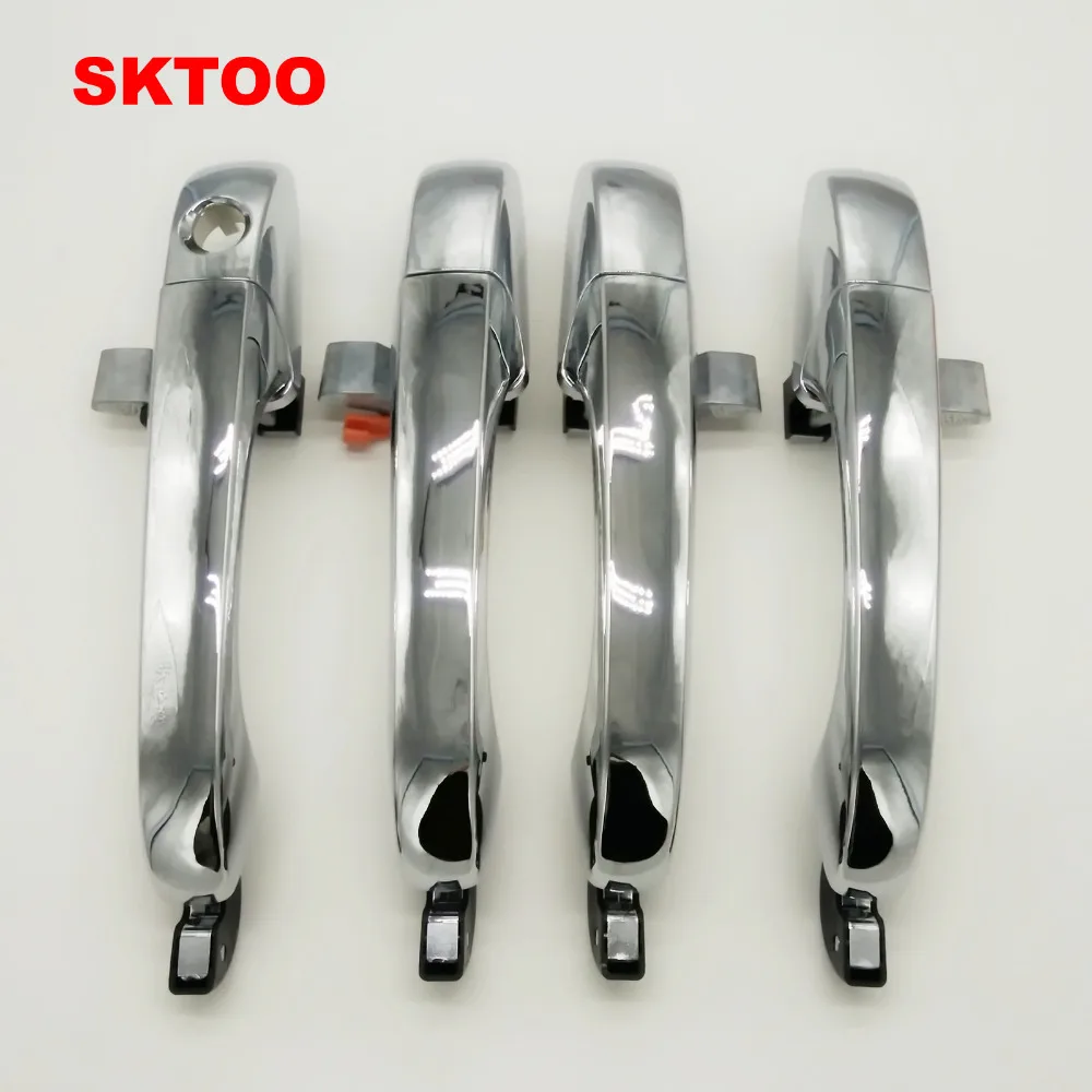 SKTOO 4PC. Передний Задний левый правый Драйвер ABS хромированная внешняя дверная ручка снаружи для Chrysler 300C 2005 2006 2007
