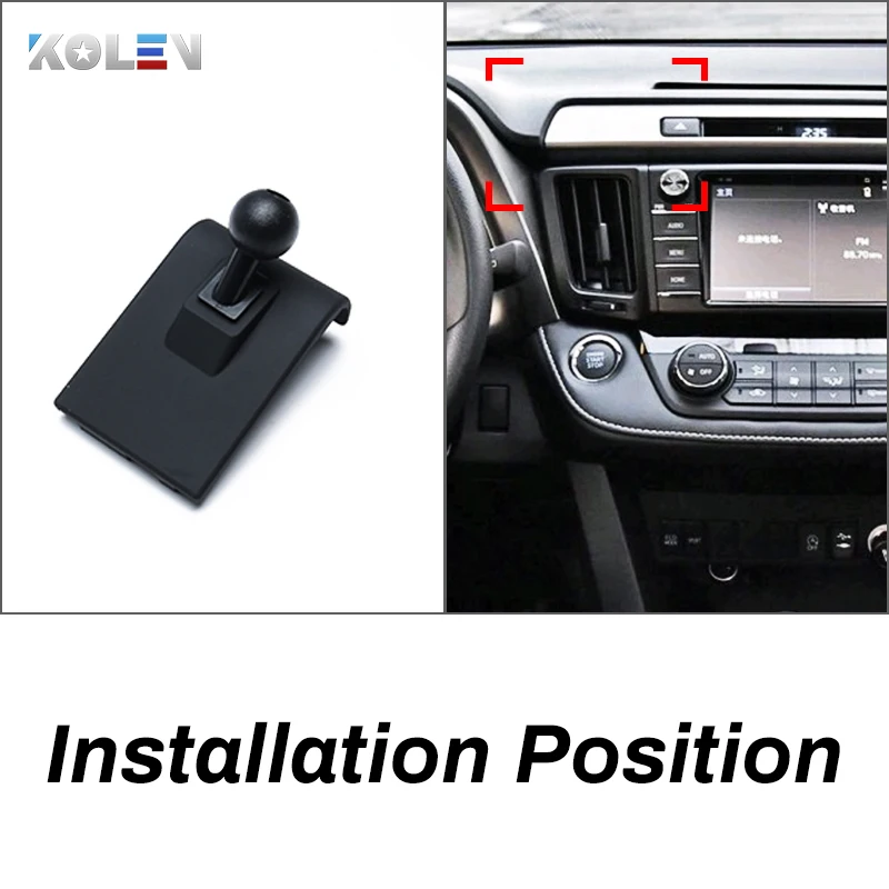 Car Mobile Phone Holder for Toyota RAV4 2013-2018 Gravity GPS Stand Special Mount AirVent Navigation Bracket