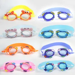 Children Waterproof Silicone Swim Eyewear Kids Swimming Glasses Set Swim Training Goggle Diving Glasses Anti Fog UV Protection