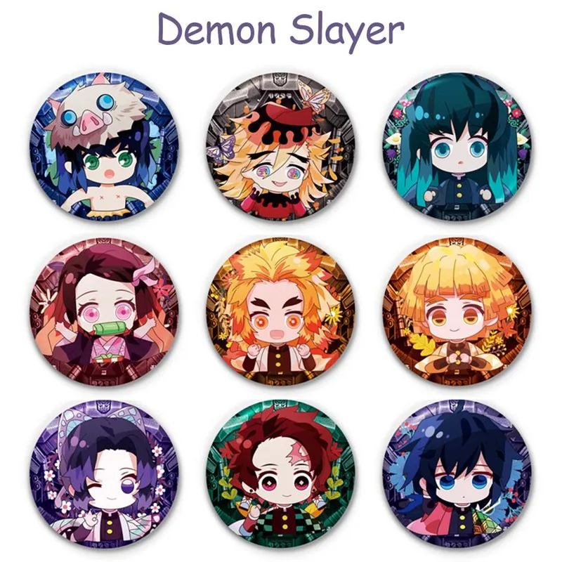 

Anime Demon Slayer: Kimetsu no Yaiba Kamado Tanjirou Pin Button Anime Character Pin Button Brooch Badge