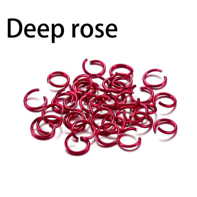 6 8 10 mm Aluminum Soft Open Jump Ring Split Rings Connectors For DIY Jewelry Making Findings Supplies Accessories