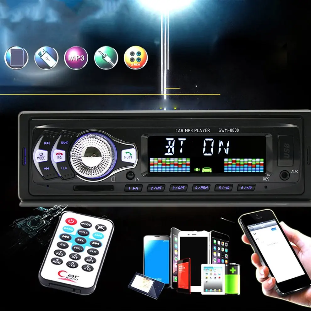Vehicle Car Auto MP3 Player FM Radio Receiver USB Charge Stereo Digital Display Multimedia With Remote Control
