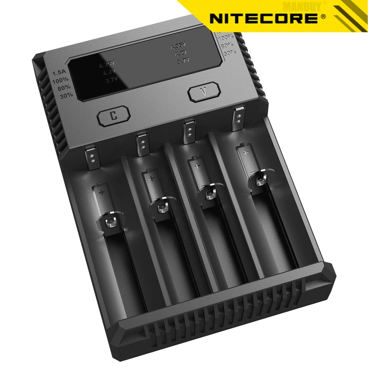 

Nitecore New I4 Battery Automatic Current Select IntelliCharger IMR Ni-MH/Ni-CD Li-ion18650 16340 10440 AA AAA 14500 26650 18490