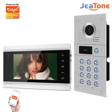 Jeatone – visiophone Villa wi fi, système d'interphone vidéo AHD960P, Angle sauvage de 170 °, carte d'identité, mot de passe, Kit de sonnette