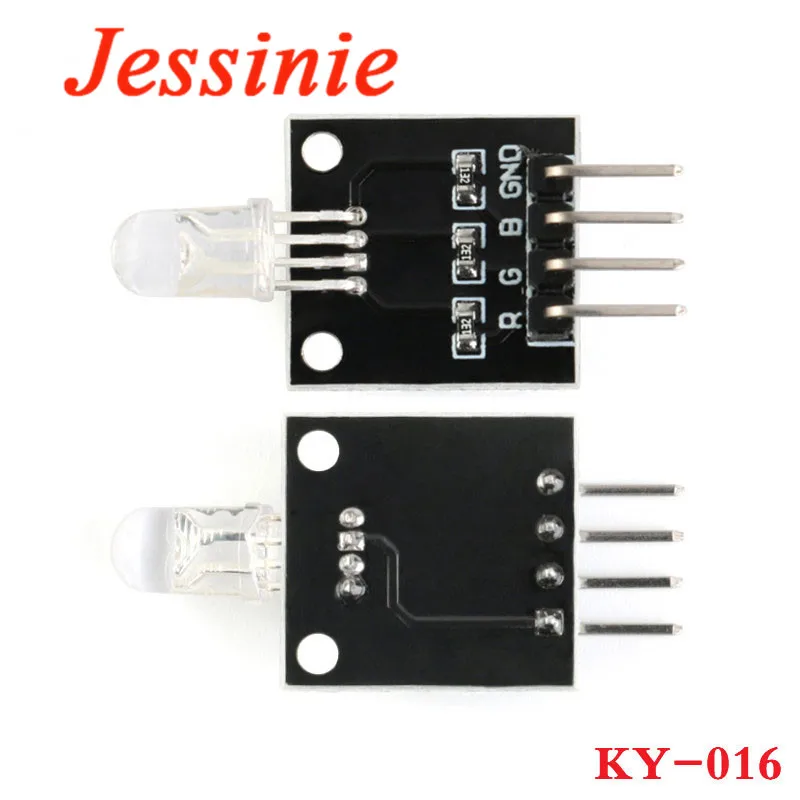 Умная электроника 4pin RGB модуль KY-016 три Цвет s 3 цвета LED Сенсор для Arduino DIY Starter Kit KY016 |