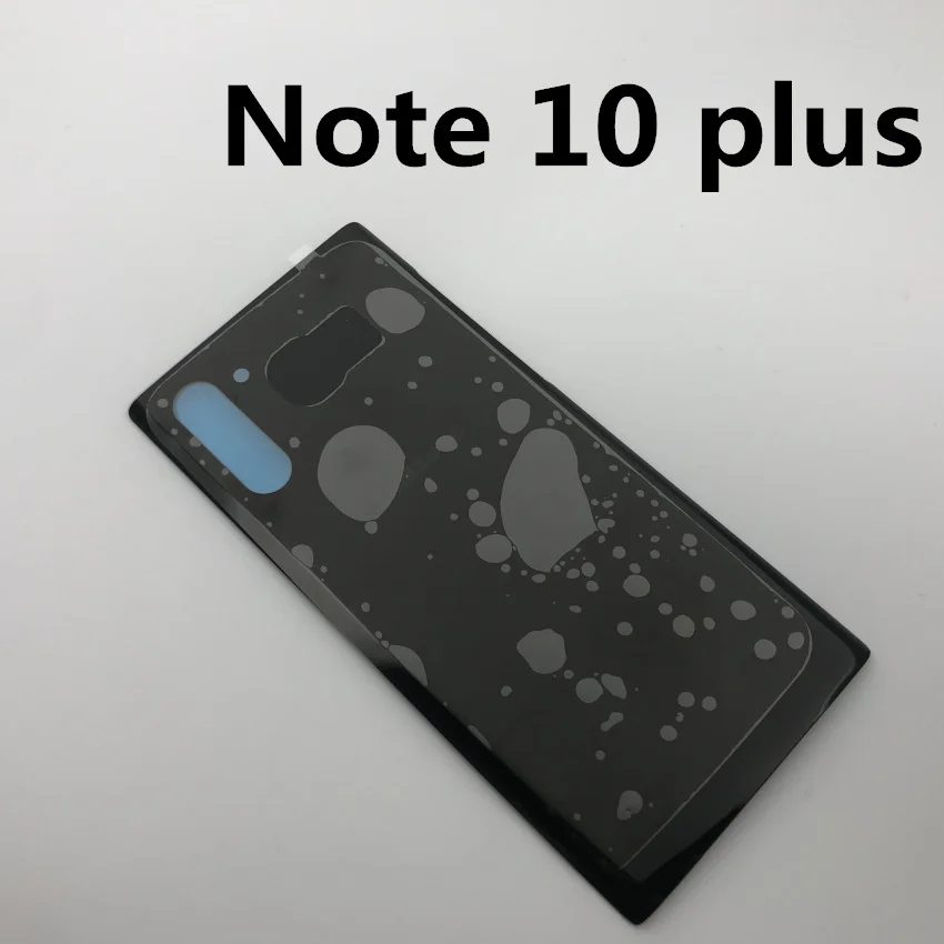 NOTE 10 plus black Оригинальное стекло для samsung Galaxy Note 10 N970 Note 10 plus N975 задняя крышка батарейного отсека задняя крышка Корпус Замена чехол - Цвет: NOTE 10 plus black