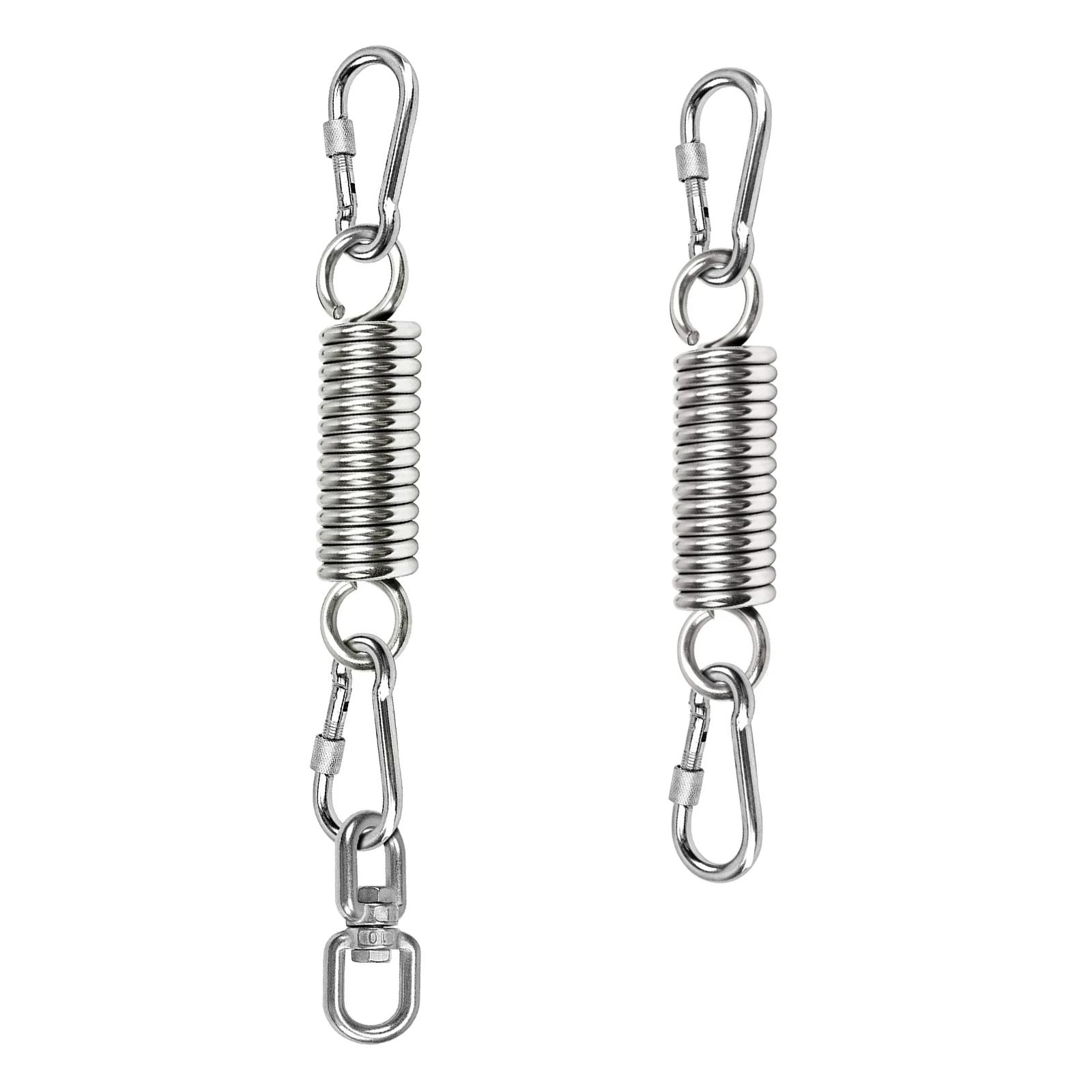 Swing Chair Hammock Spring Snap Carabiner Clips 500LB Capacity Hanging Chair Spring 360 Rotating Hook Kit Hanging Accessories hammock mount