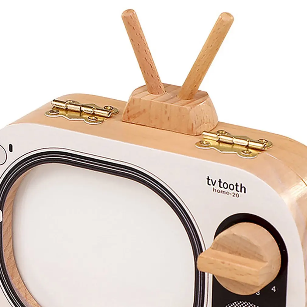 Children's Deciduous Commemorative Box Girl Replaced Tooth Collection Box Wooden Deciduous Box Boy Tv Save Memorial