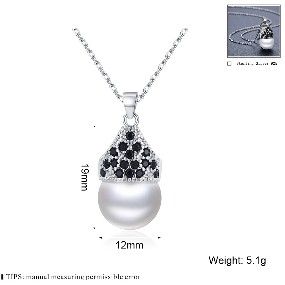 BLACK AWN Necklace Silver Color Slide Necklace Women Jewelry Classic Round Necklaces&Pendants K074