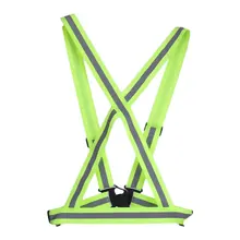 

High Elastic Traffic Night Work Security Running Cycling Safety Reflective Vest High Visibility Reflective Safety Vest Strip