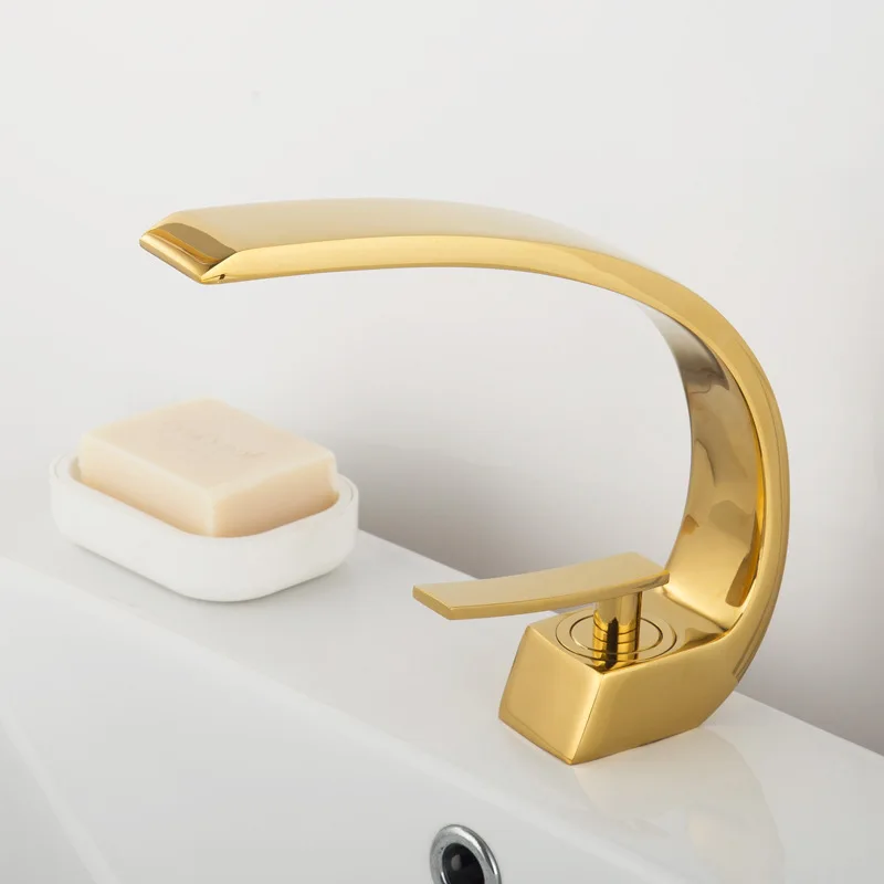 Элегантный медный смеситель Moon для горячей и холодной воды ванной комнаты