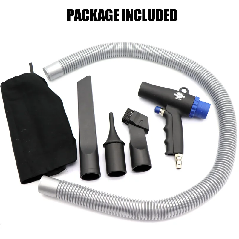 Pneumatic blow gun electric handheld vacuum cleaner Air Duster Compressor Pneumatic Blowing And Vacuuming Dual Purpose Gun Exhaust Gun Blower Car Vacuum Cleaner