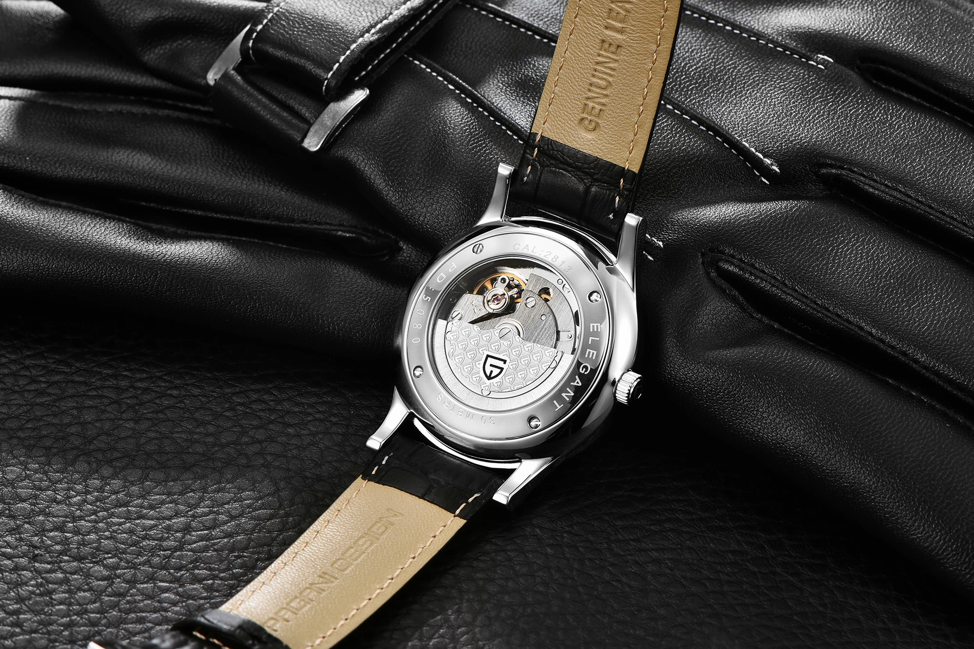 PAGANI DESIGN Watch for Men Business Classic Men Mechanical Wristwatches Waterproof Luxury Genuine Leather Automatic Watch
