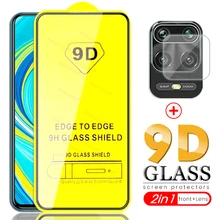 redmi note 9 s glass 2in1 9d full glue camera protective glass for xiaomi redmi note 9s glass safty redme notes 9 pro max стекло