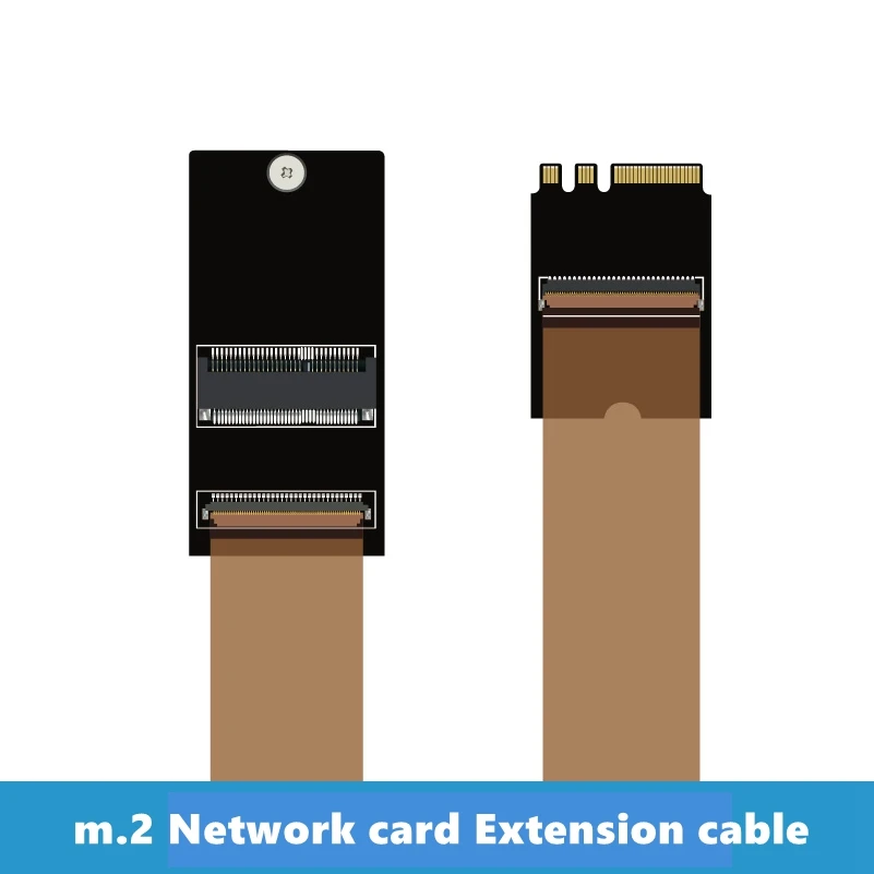 

M.2 Network Card Extension Cable A+Ekey Compatible Interface Motherboard M2 Network Card Extension NGFF Extension Cable