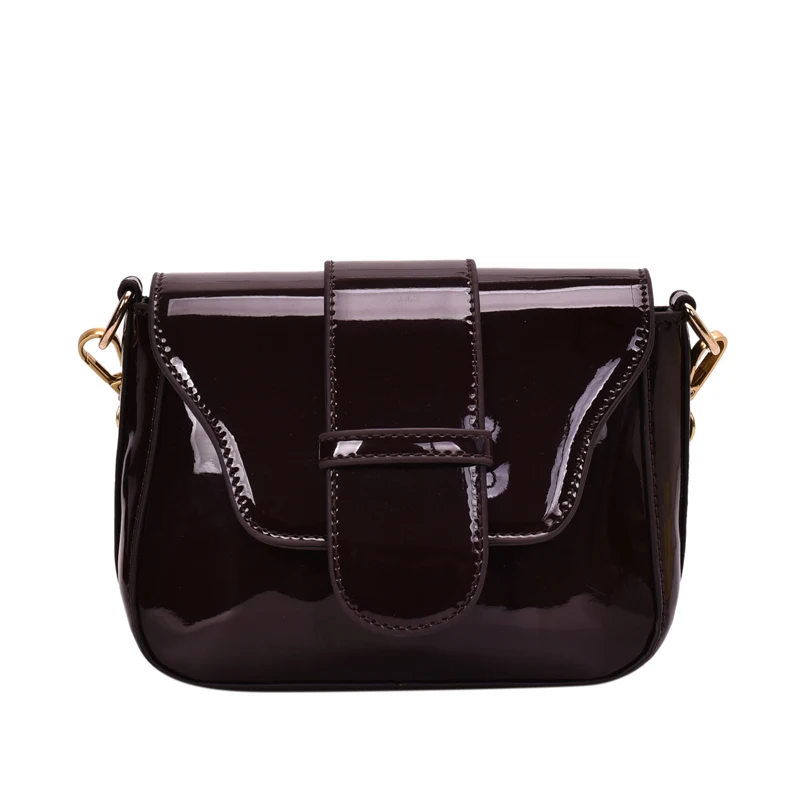 

Female Messenger Bag Small PU Leather Fashion Ladies Shoulder Bag Waterproof Youth Daily Bag Square Simple Brown