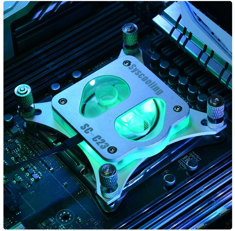 Syscooling SC-C23 AMD cpu блок AM4 разъем cpu водоблок для системы водяного охлаждения с поддержкой RGB