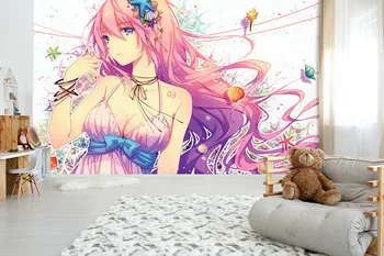 

[Self-Adhesive] 3D Hatsune Miku 156 Japan Anime Wall Paper mural Wall Print Decal Wall Murals Belly