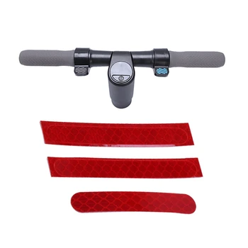 

3pcs Wheel Tyre Cover Protective Shell Reflective Sticker & 1pcs Electric Scooter Handlebar Handrail Faucet Kit For Ninebot Es1