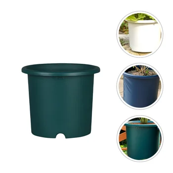 

Plastic Plant Pot Indoor Outdoor Planter Round Flowerpot with Drainage Hole