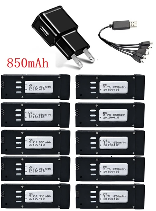 Обновленная батарея 850mAH 3,7 V Lipo зарядное устройство для E58 JY019 S168 для радиоуправляемого квадрокоптера запасные части 3,7 v батарея радиоуправляемого дрона - Цвет: Цвет: желтый