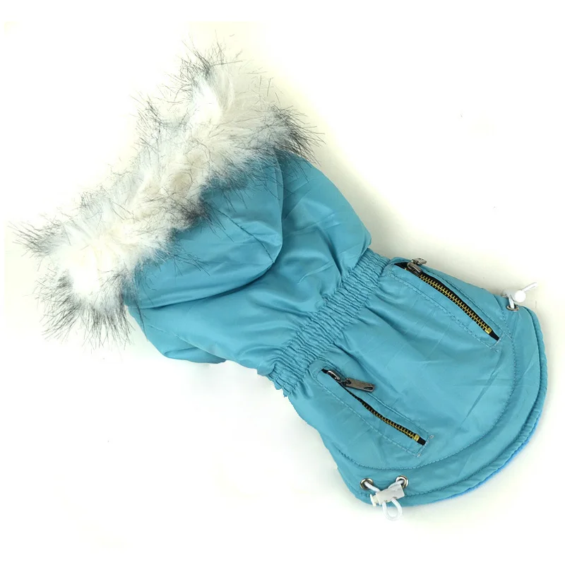 

New Arrival Red Blue Rose Red Pet Dog Cat Winter Warm Hoodie Jacket Coat Puppy Cat Clothes Apparel Coat