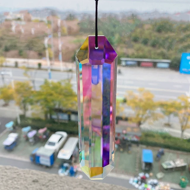 H&D 120 Mm Ab-Colors Crystal Prizms Suncatcher Rainbow Maker Függő Cseppek Medál Az Ablak Csillár Alkatrészek Diy Otthoni Dekoráció - Image 3