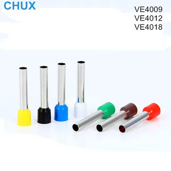 

500PCS VE4009 VE4012 VE4018 Electrical Tube Insulating Insulated Terminal Heat shrinkable tube Pin Cable Wire Connector
