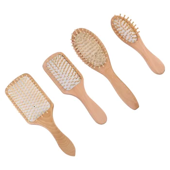 

4pcs Air Cushion Hair Combs Massage Comb Wood Hair Comb for Salon Home