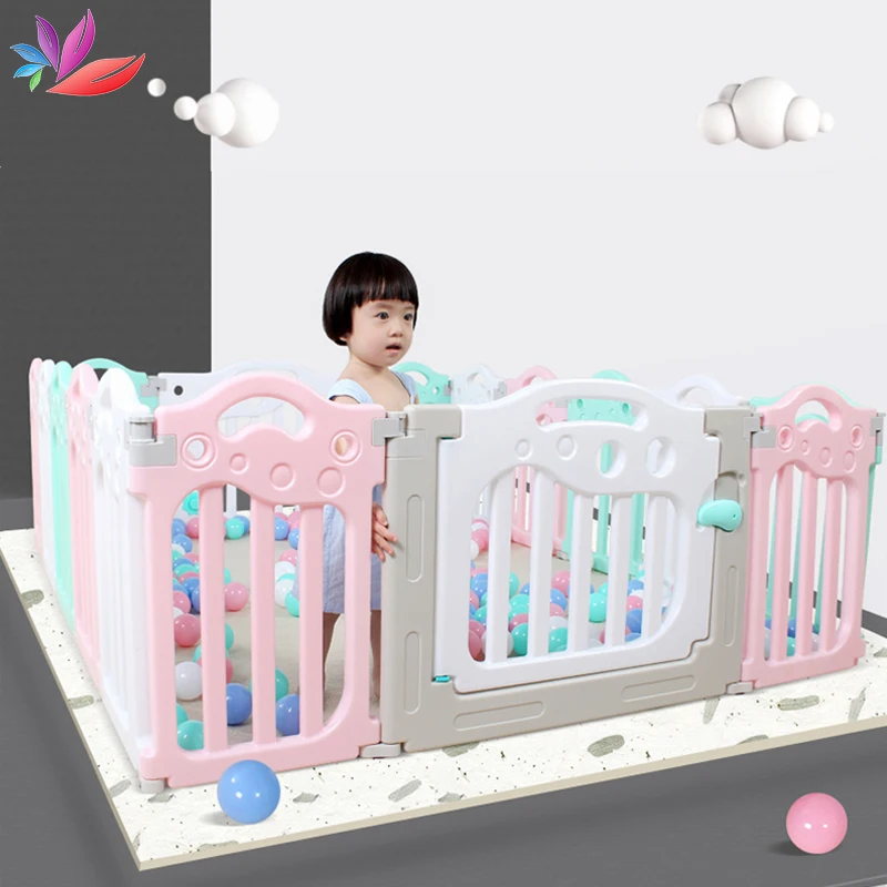 1pcs Gray Fence Детская игровая площадка, детский бассейн для игры в мяч, Детская яма для детей, Детский манеж для ограждения детей, защитный барьер - Цвет: 1pcs Gray Fence