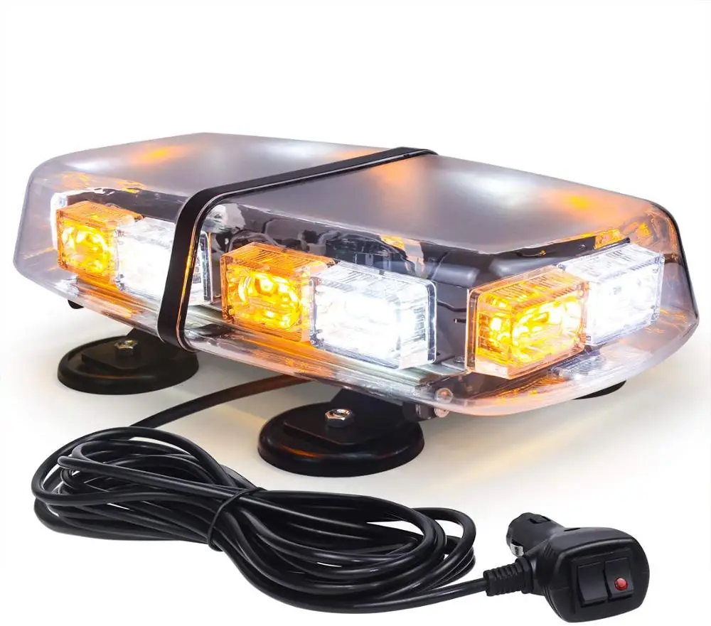 

LED Car Emergency Warning Light Security Roof Flashing Bar Strobe Amber Engineering lights for Universal Car Model 36 LED