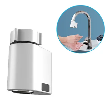

USB Charging Home Touchless Infrared Sensor Tap Kitchen Bathroom Water Saver Hand Washing Nozzle Automatic Faucet Accessory