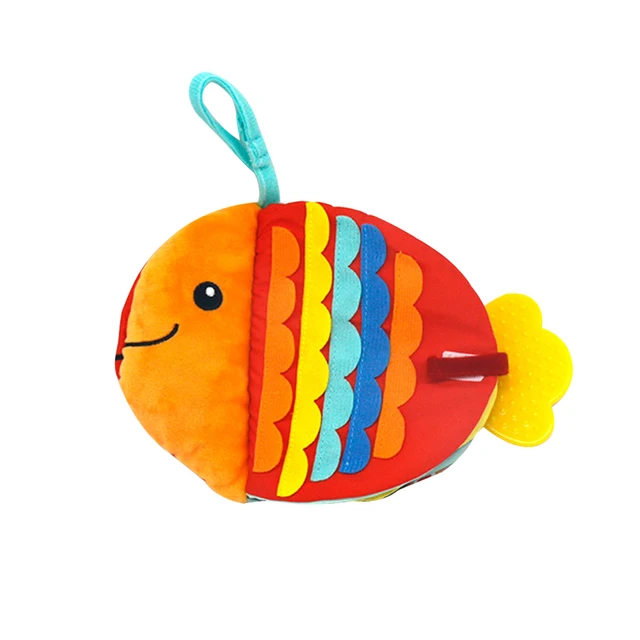 Creative Small Fish Cloth Book Cartoon Sea Animals Doll Baby Early Education Soothing Toy Washable Enlightenment Cloth Book 1