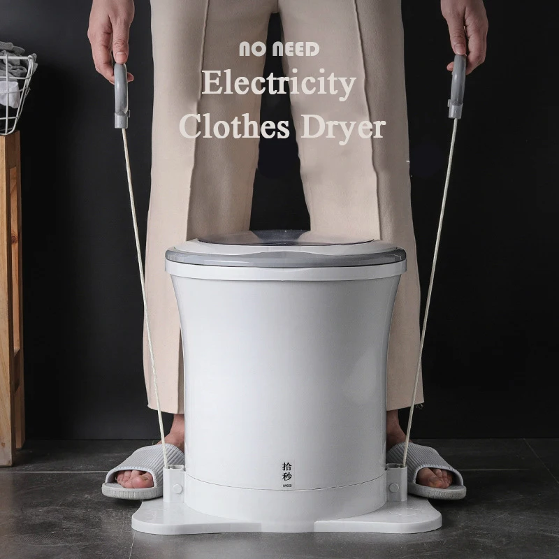  Manual Clothes Dehydrator No Electricity Student Dormitory Clothes Drying Barrel Portable Exercise 