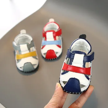 

Baby Girls Boys Sandals 2020 Summer Infant Toddler Sandals Genuine Leather Soft Bottom 0-6-12 Month Baby First Walkers Shoes