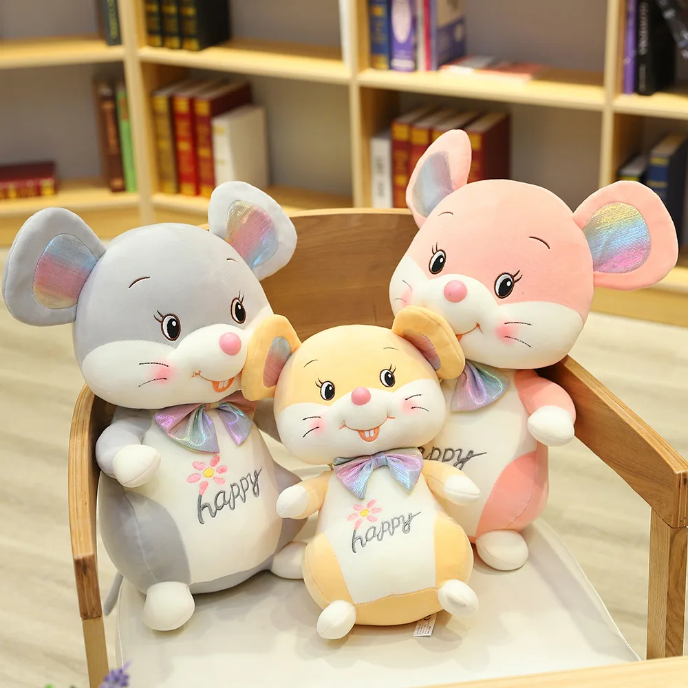 Горячее предложение милый Мышь плюшевые игрушки, набитое Мягкое Животное, Мышь крыса кукла подушка Kawaii подарок на день рождения для детей милая детская одежда детские игрушки
